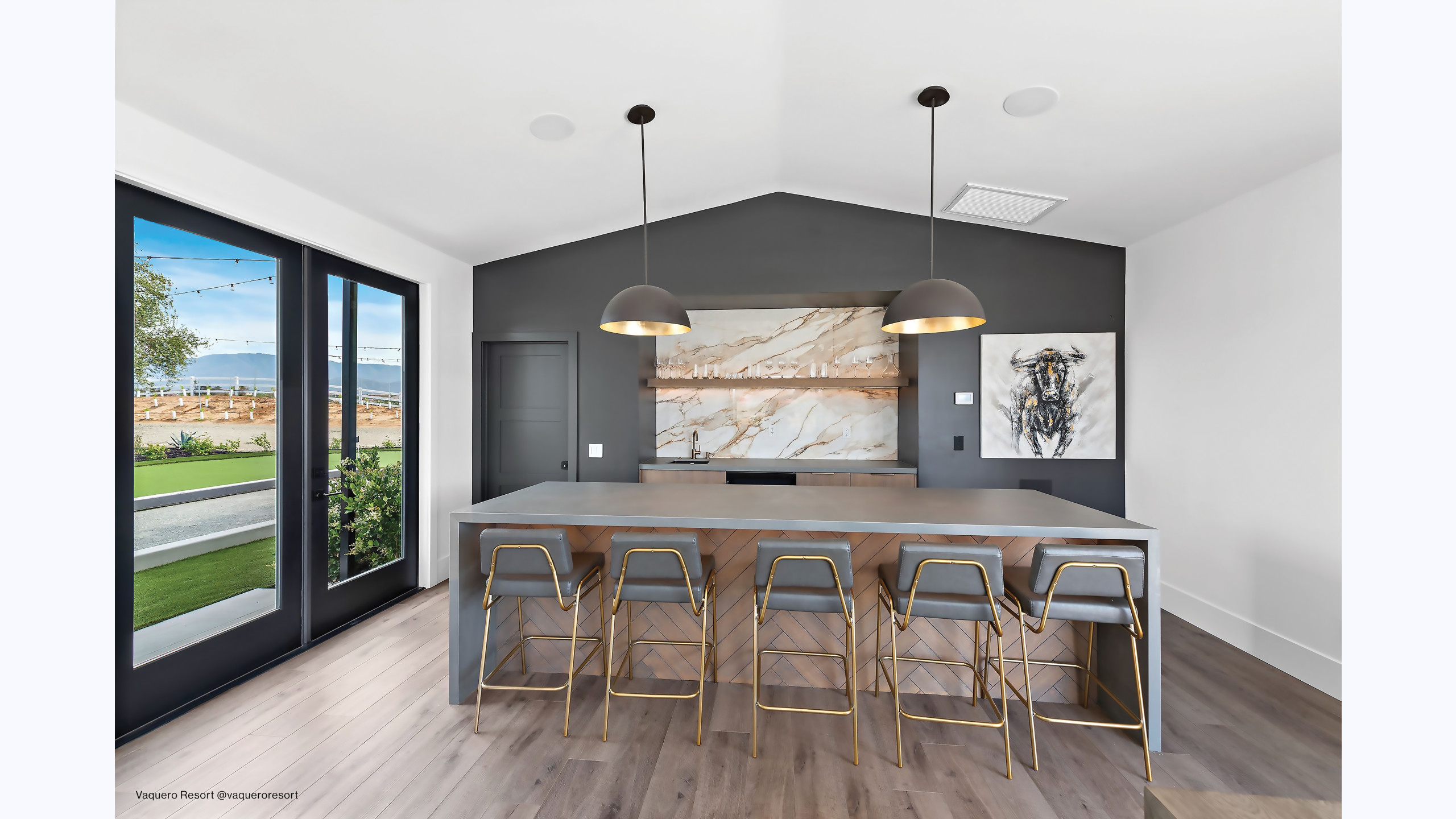 Magnifica Encore 60" x 126" - 12mm Honed Porcelain Slab in Cementi alt image